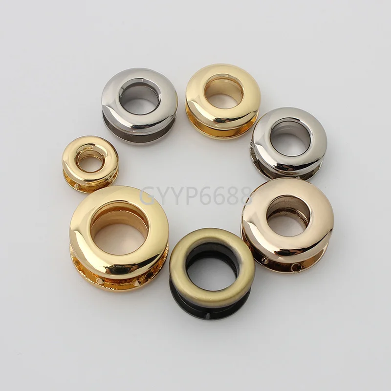 10-30-100pcs 6 colors 5-8-10-11mm inner polished eyelets for lady handbag decoration accessories chain purse hardware