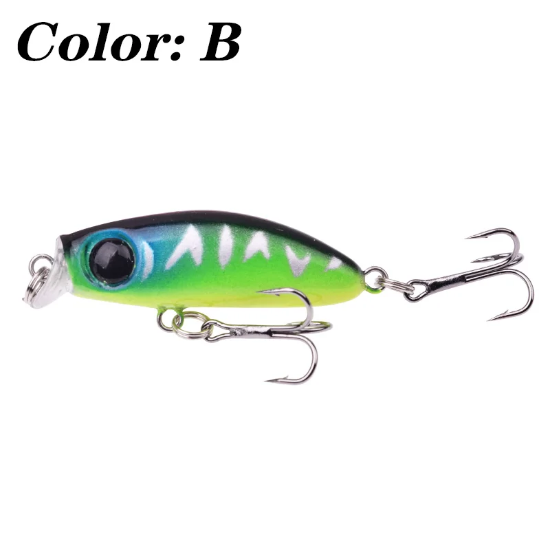 1Pcs 42mm 3g Mini Minnow Fishing Lure Sinking Wobbler For Pike/Trolling Rattling Baits Set Perch Artificial Hard Crankbaits