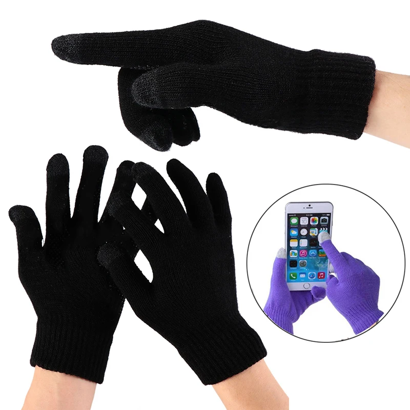 Personality Skull Style Touch Screen Gloves Universal Men Women Running Gloves Flexible Gloves For Use With Mobile Phones