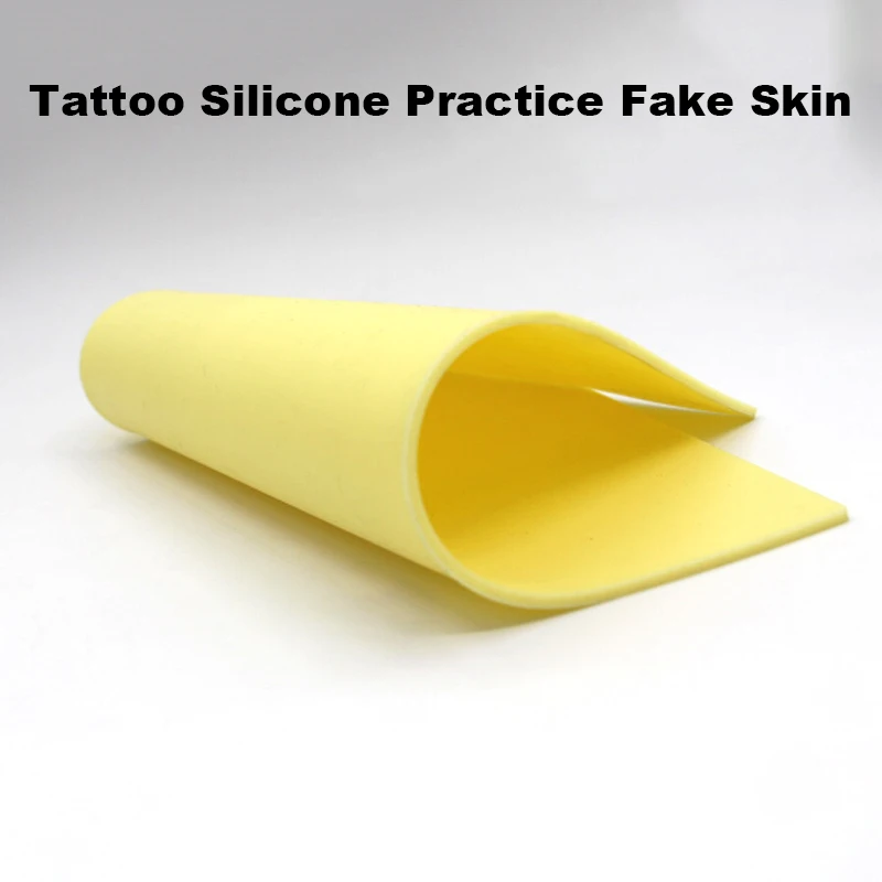 

LICH 3 MM Thick Tattoo Practice Fake Skin 30X20 MM Blank Double Sides Silicone Material Accessories