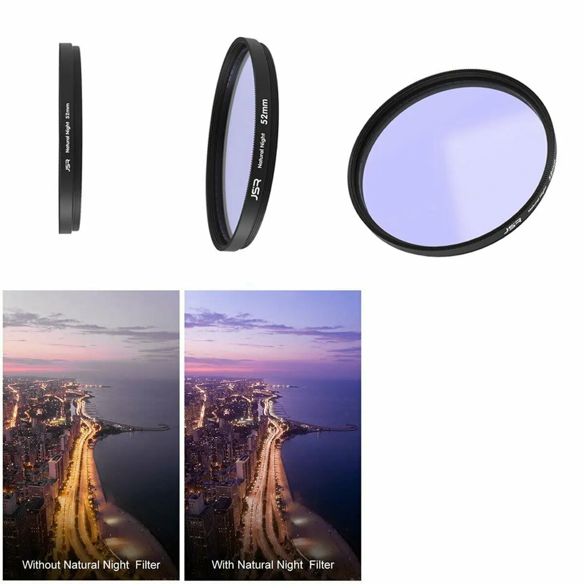 49 52 58 62 67 72 77 82 86mm Natural Night Light Pollution Lens ilter Light Pollution filter  for Canon Nikon FUji Sony