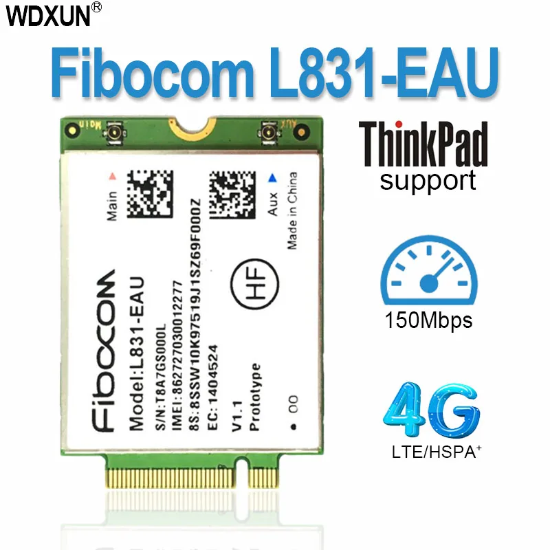 Fibocom L831-EAU 4G LTE module for ThinkPad T470 T570 X270 L470 L570 P51S Wireless card