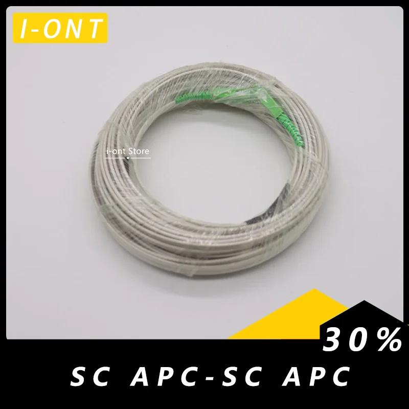 

SC/APC-SC/APC Outdoor Drop Cable SC APC Singlemode SM Simplex FTTH Drop Patch Cable Singlemode Fiber Optic Jumper Cable 10M-50M