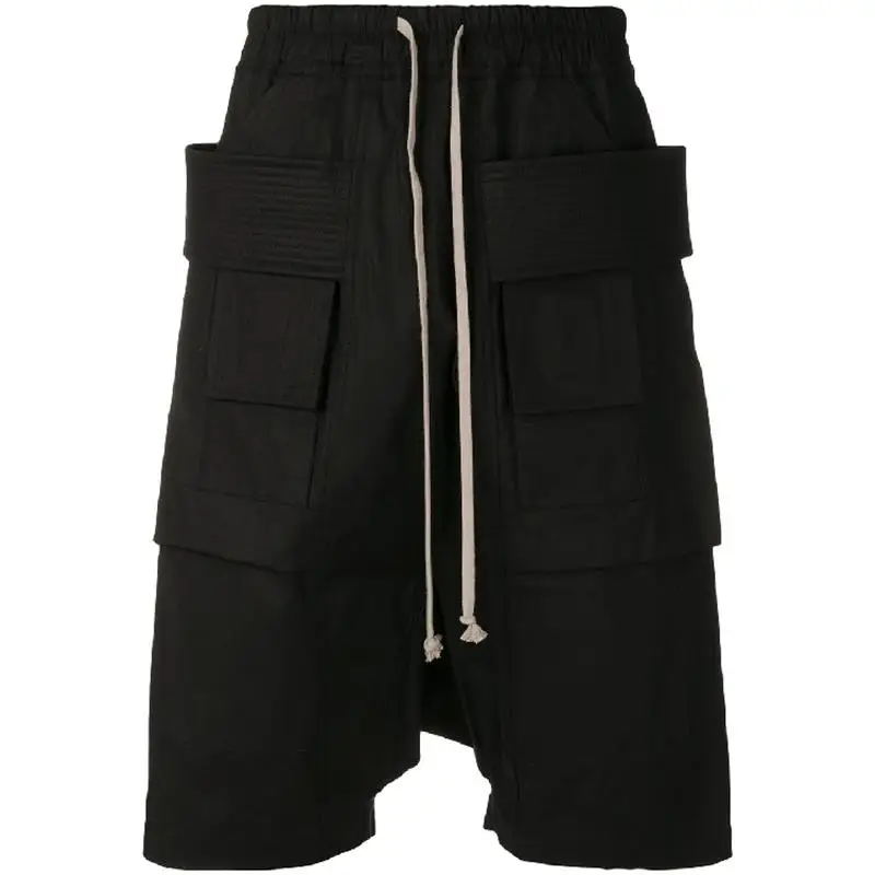 

Men's new summer casual shorts men's cargo multi pocket shorts loose patching knee length cool shorts