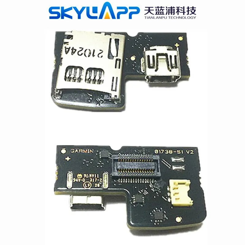 Original PCB w mini USB & microSD holder Board for Garmin Edge 810 TYPE-10 (810 touring) Board Repair replacement Free shipping