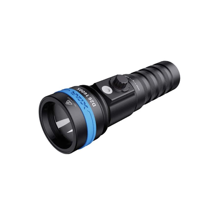 XTAR D26 1600S Upgrade Diving Flashlight 1600 Lumen Beam Distance 580 Meter Magnetic Switch Torch 100 meter Marine Light