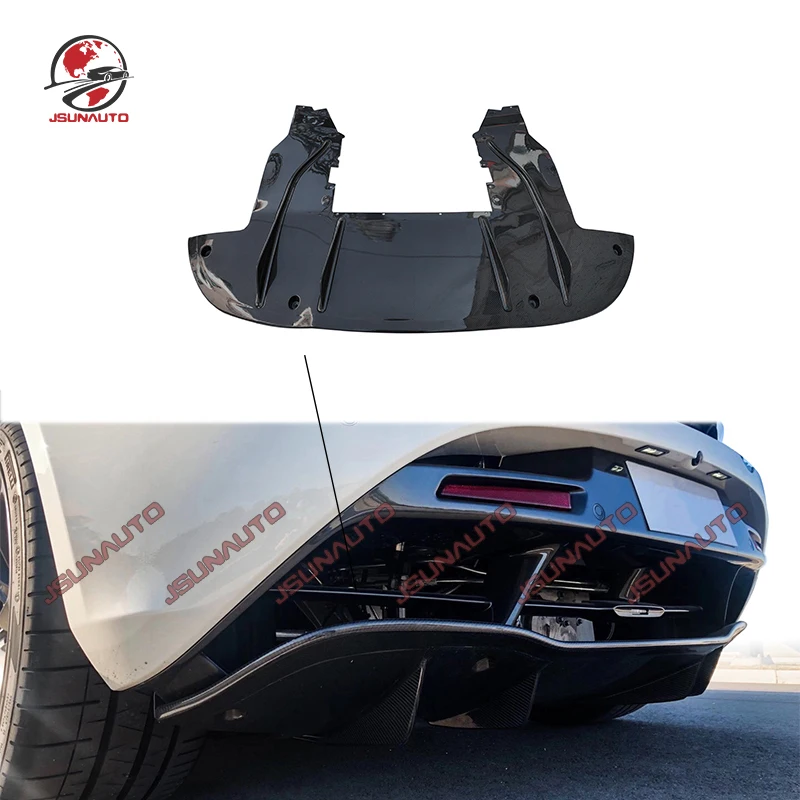 Carbon Fiber Rear Lower Diffuser For Mclaren 720S For 2018-2021 OEM Style Carbon Rear Lip Below Bumper Panel Original Body Kit