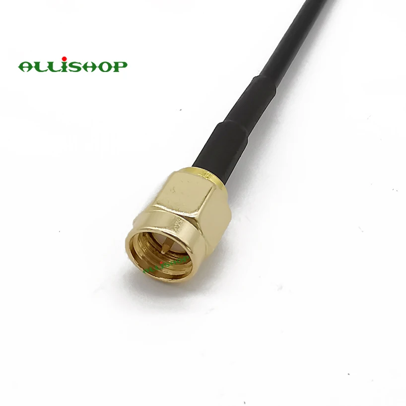 ALLiSHOP SMA Male To Fakra C male RG174 cable assembly Jumper Pigtail 10cm/15/20/30/50cm/1m SMA plug to Fraka C RG174 Cable