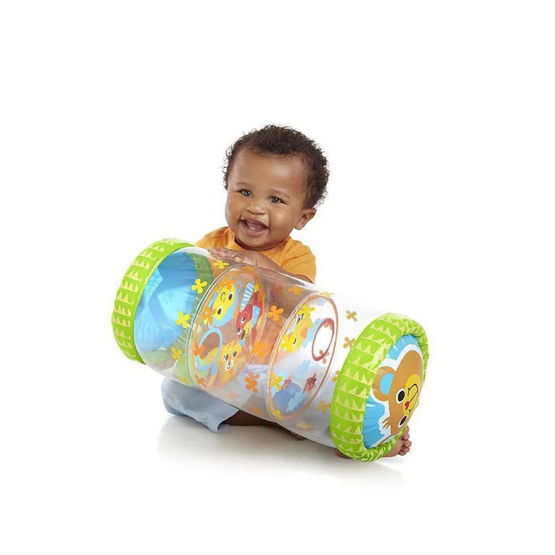 Crawling Learning Roller With Bells Toddler Standing Early Educational Toys Lnflatable Toy Infants Roller PVC Baby Fidget Toys