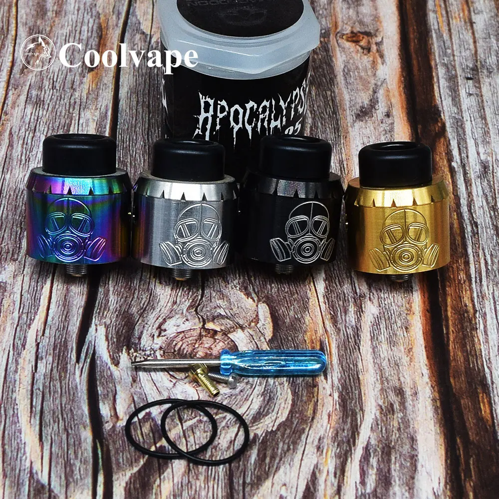 Ngày Tận Thế Rda 25Mm RDA Tận GEN RDA Điều Chỉnh Luồng Khí Rebuildable Điều Khiển 25Mm Ống Giác Hơi Xe Tăng Phù Hợp Với Thc Cơ Mod