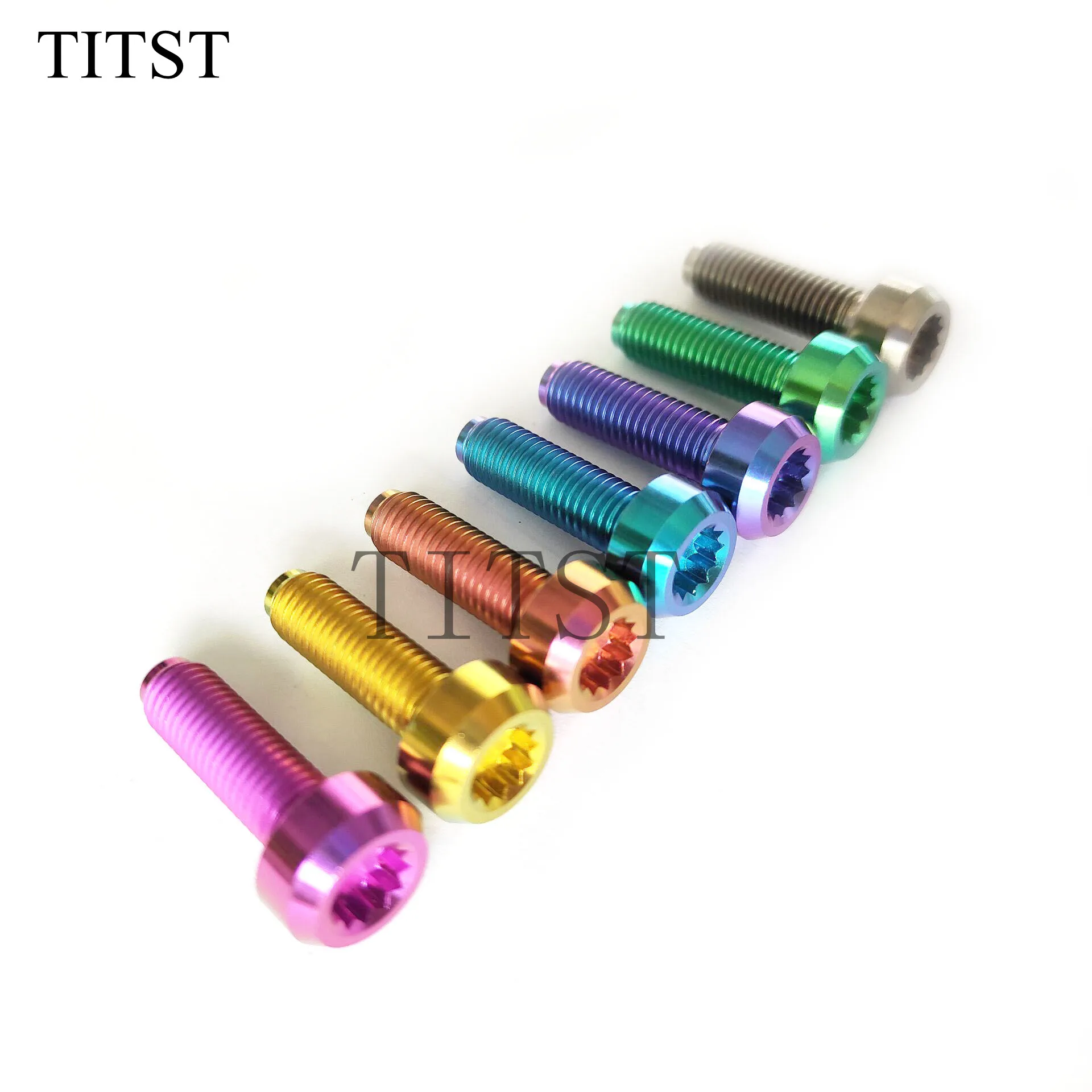 

TITST M7x1.0x24.5mm BBS Split Rim Titanium Bolts ( one lot = 10pcs )