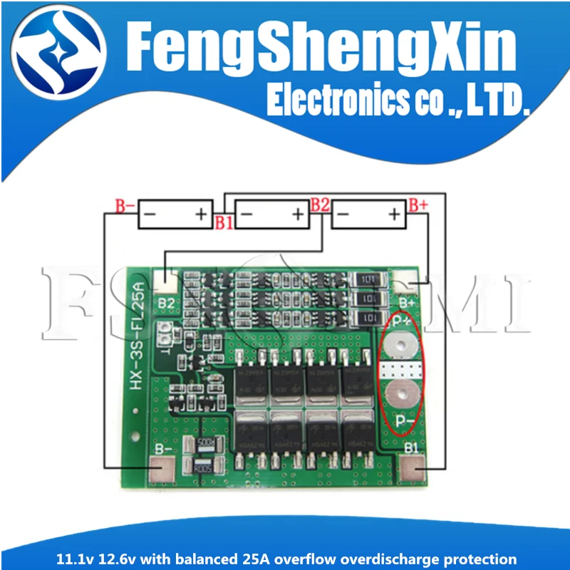 Carte de protection pour moteur de perceuse, batterie au lithium, chargeur 18650, 1S, 2S, 3S, 4S, 6S, 3A, 20A, 30A, Eddie ion, PCB BMS, Lipo Cell