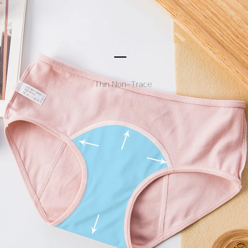 5Pcs/Set Leak Proof Menstrual Panties Women Widen Physiological Period Pants Underwear Girls Soft Cotton Briefs Dropshipping