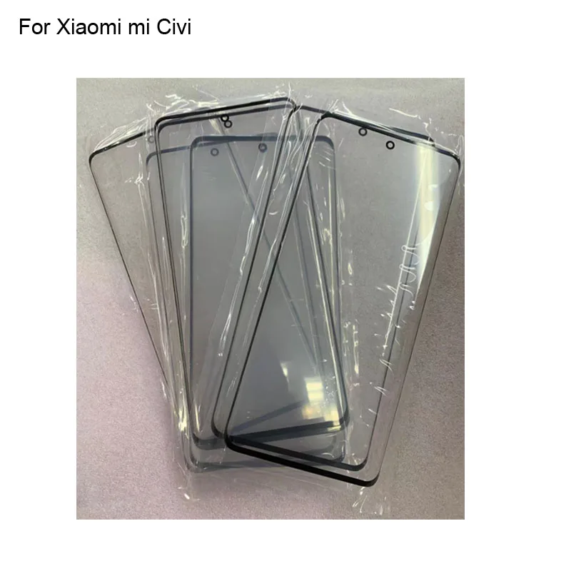 

2PCS For Xiaomi mi Civi Touch Screen Outer LCD Front Panel Screen Glass Lens Cover Xiao mi Civi miCivi Without Flex Cable