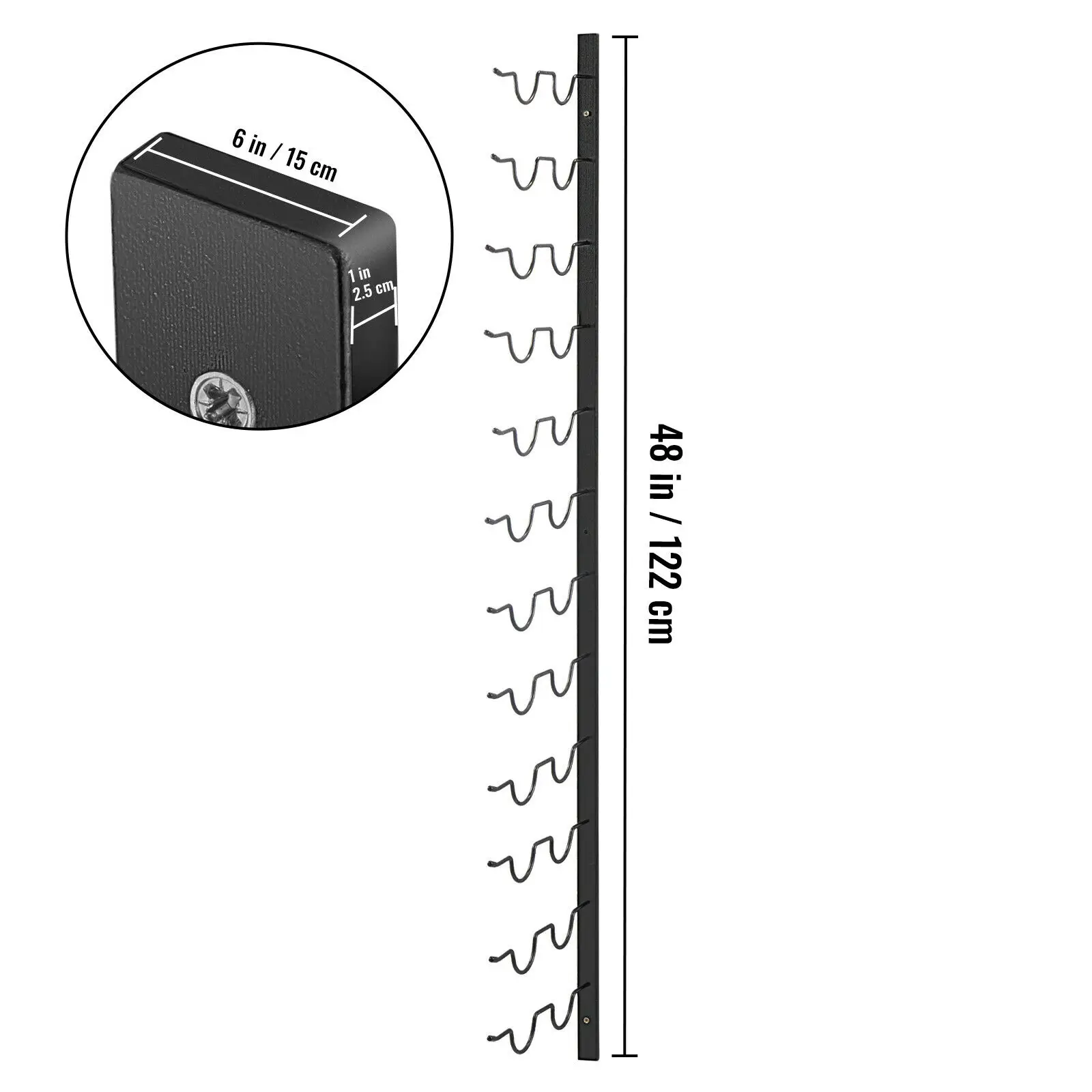 VEVOR Stahl Wand-Weinregal Kreativ 9/12/24 Flasche Wein Schwarzes Haus Vertikale Art Lagerung Halter Stapelbar Bar Dekoration
