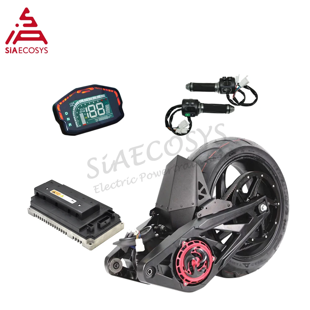 SIA Kedatangan Baru QSMOTOR 14X6.0 Inci 3000W 4000W Max 13500W 72V 110KPH QS138 Kit Motor Mid Drive untuk Skuter Listrik PCX