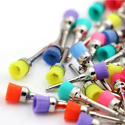 100Pcs Dental Material Bowl Shape Brush Dental Prophy Brush New Nylon Polishing Brush Dental Use
