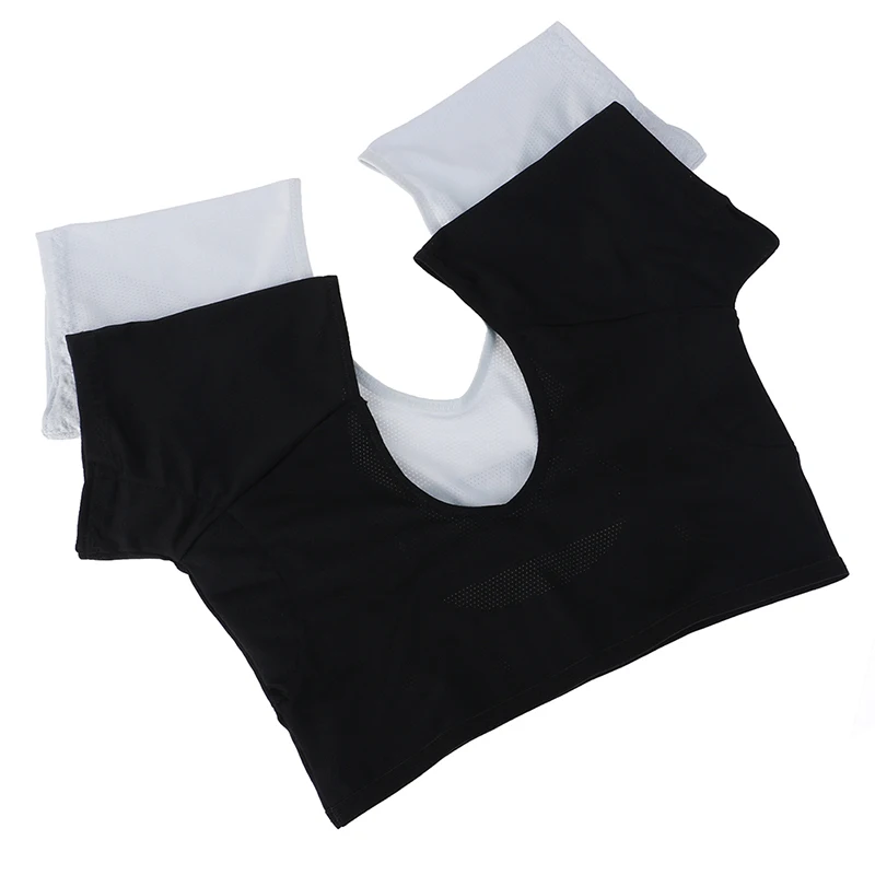 1Pc Reusable Washable Underarm Armpit Sweat Pads Perfume Absorbing T-shirt Shape Sweat Pads