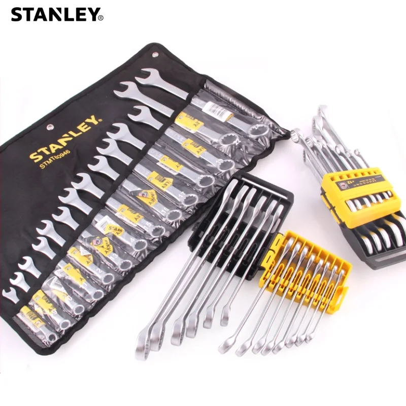 Stanley basic metric wrench spanner tool set car wrench tools kit combination auto tool for garage/home automotive repair