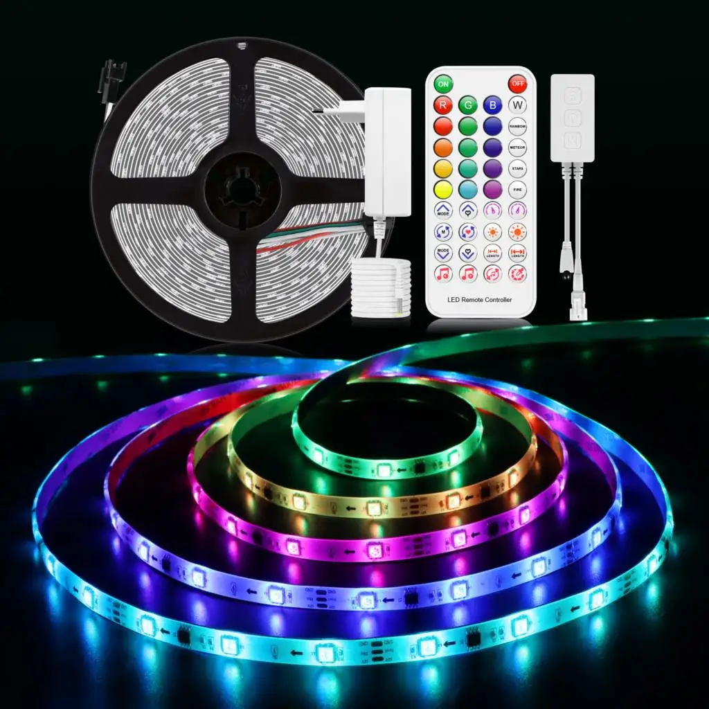 

Dream Color WS2811 LED Neon Lights RGB Pixels LED Strip Light Bluetooth Music Control For Room Car TV Bar Backlight Decoration