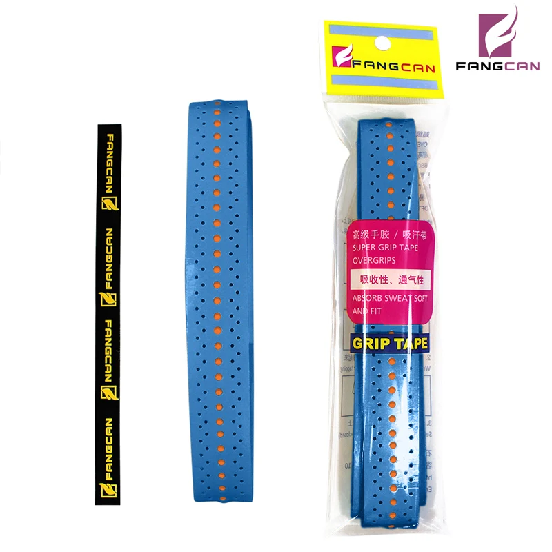 Fangcan 3 pçs anti deslizamento padel overgrip fitas de aderência badminton com nervuras para squash paddle raquete tênis acessórios