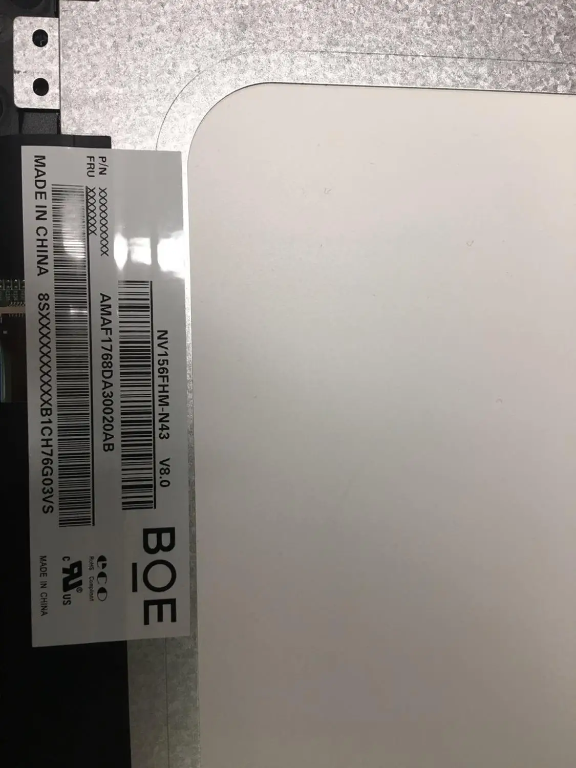 Imagem -03 - Ips Portátil Tela Lcd Lp156wf6-spb1 Ajuste Nv156fhm-n43 72 Ntsc Fosco Display Led Fhd1920x1080 30pin Edp 15.6