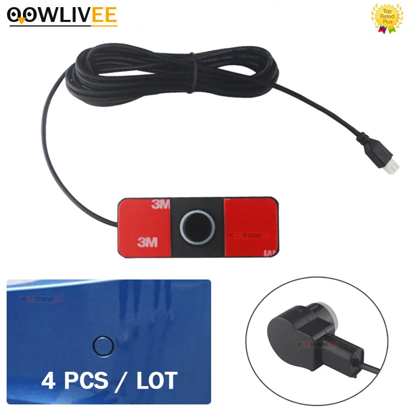 OOWLIVEE Parktronics Flat 16.5mm Parking Sensor 4Pcs/Lot Car Sensors For Distance Car Accessories Black White Red Champagne Gold
