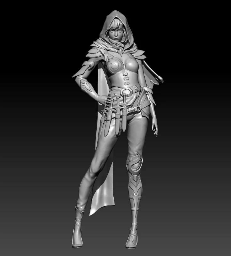 1/24 75mm 1/18 100mm Resin Model Female Assassin Figure Unpainted No Color RW-479