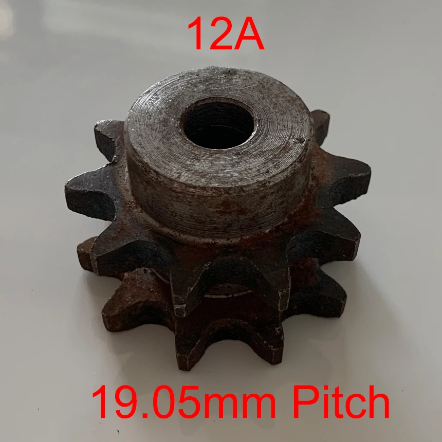 

12A 14 15 16 Tooth Random Pilot Bore 19.05mm Pitch Double Two Row Simplex Conveying Gathering Gear Chain Drive Sprocket Wheel