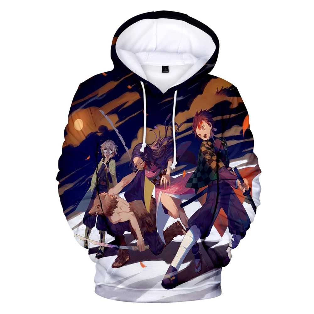 Anime Demon Slayer Kimetsu No Yaiba 3D Printed Hoodies Men Women Hoodie Harajuku Sweatshirts Boys Girls Tracksuits Clothes