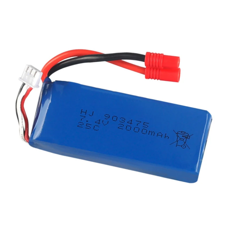 7.4 V 2000 mAh dla X8C X8W X8G quadrocopter 7.4 V 2000 mAh o dużej pojemności bateria Lipo 903475/ładowarka