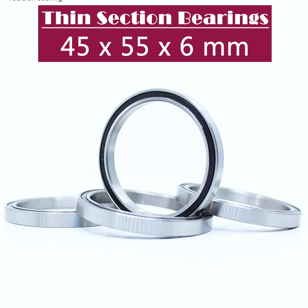 6709 2RS Bearing 45*55*6 mm ( 4 PCS ) Slim Thin Section 61709RS 6709 RS Ball Bearings 6709RS