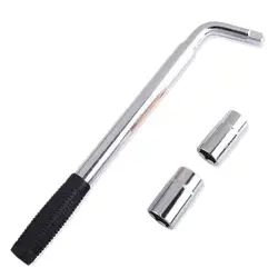 80%HOT 3Pcs Tire Wrench Adjustable Lengthened L-shaped Telescoping Lugs Spanner for Car Repair