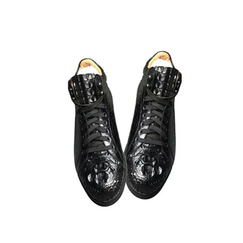 shenzhen dae  new  contracted  crocodile boots men shoes High help leisure  Men shoes  Pure color  male  Casual shoes men boots