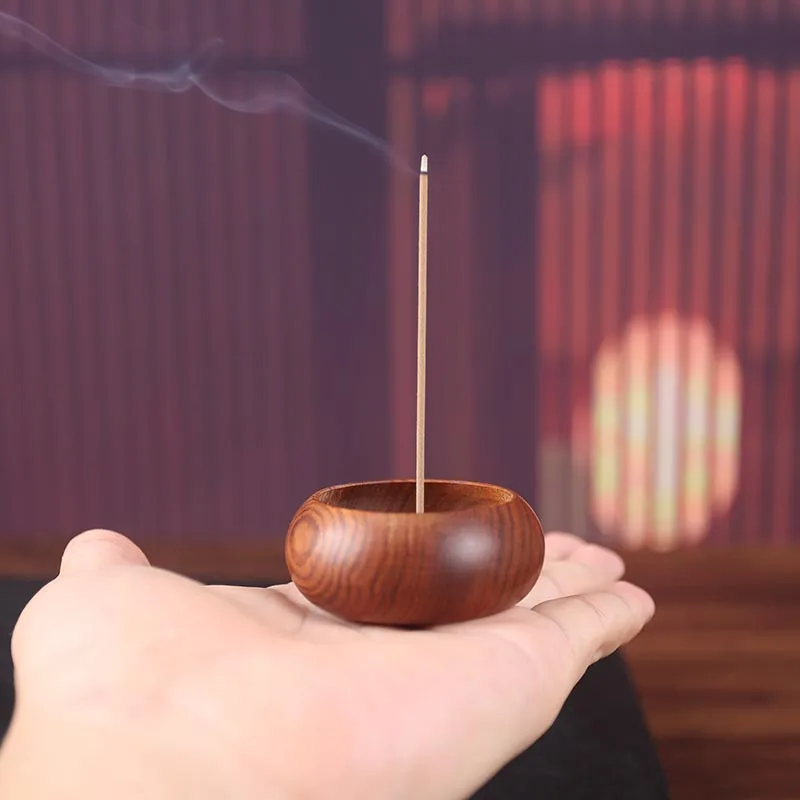

Vintage Wooden Censer Incense Stick Holder Joss Box Incense Burner Desk Table Decoration Home Teahouse Aromatherapy Furnace