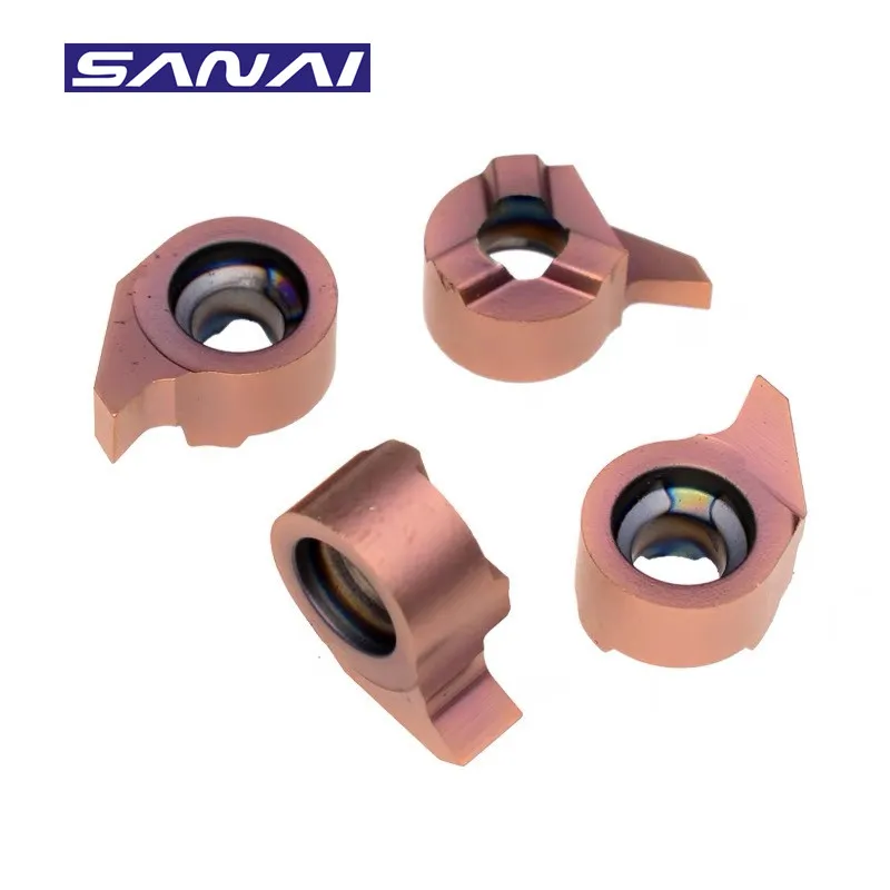 

SANAI 10pcs Insert CNC Carbide Grooving Cutter Blade MB-05GR100-2.8D09 MB-07GR150-3.5D12 MB-09GR150-5.5D16 Slot Blade