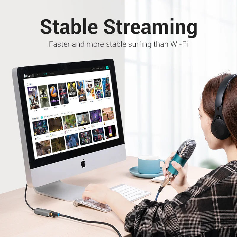 Vention USB Ethernet-адаптер HUB USB-сетевая карта к RJ45 Speed 1000M Lan-адаптер для Windows Mac Xaiomi Ethernet USB-адаптер