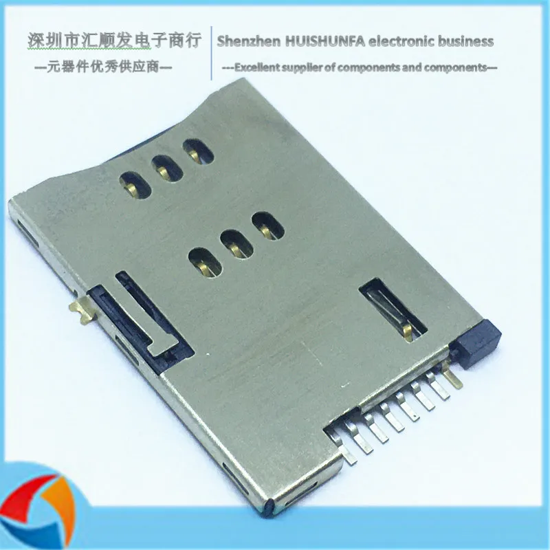 8 6p simカードリーダーとスイッチピン検出器ピン