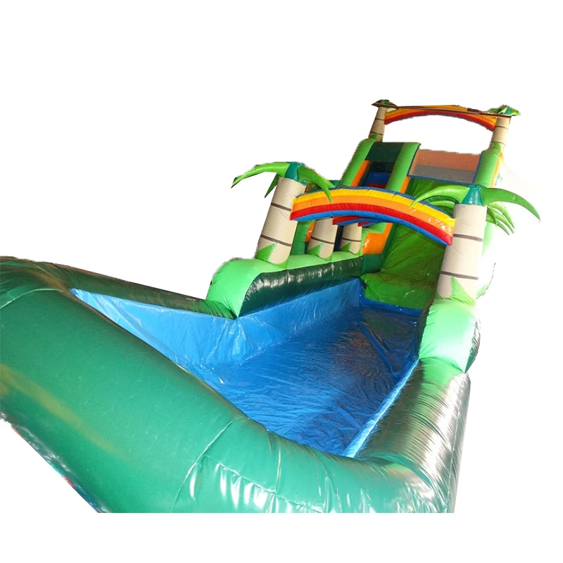 Inflatable Long Slide for Swimming Pool, Tropical Rainforest Theme, Swimming Pool Slide