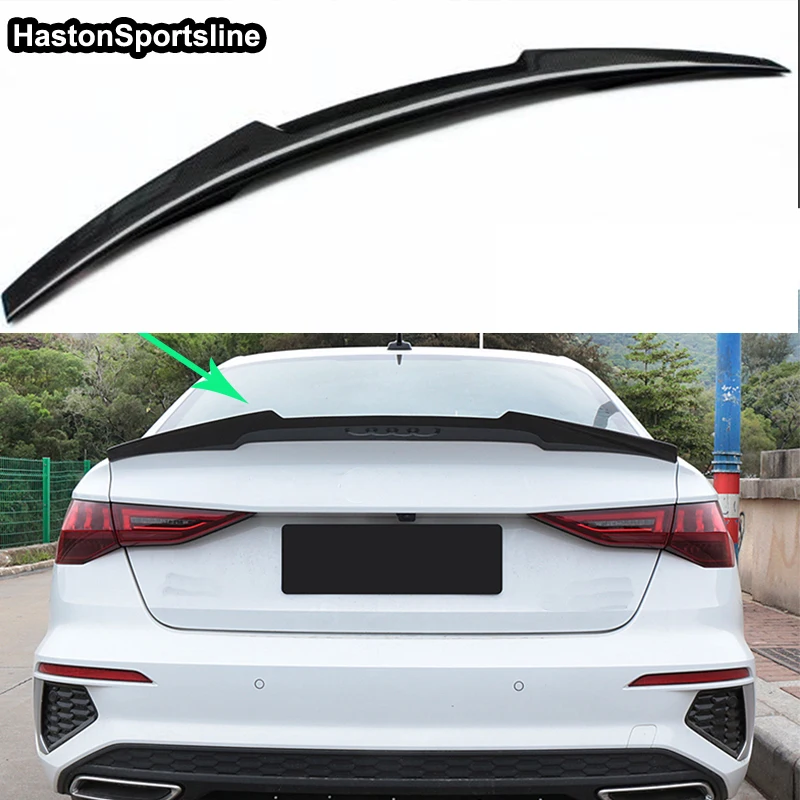 

A3 8V M4 Style Real Carbon Fiber Rear Trunk Lip Spoiler Wing For Audi A3 S3 8V Sline Sedan 2021UP Car Accessories