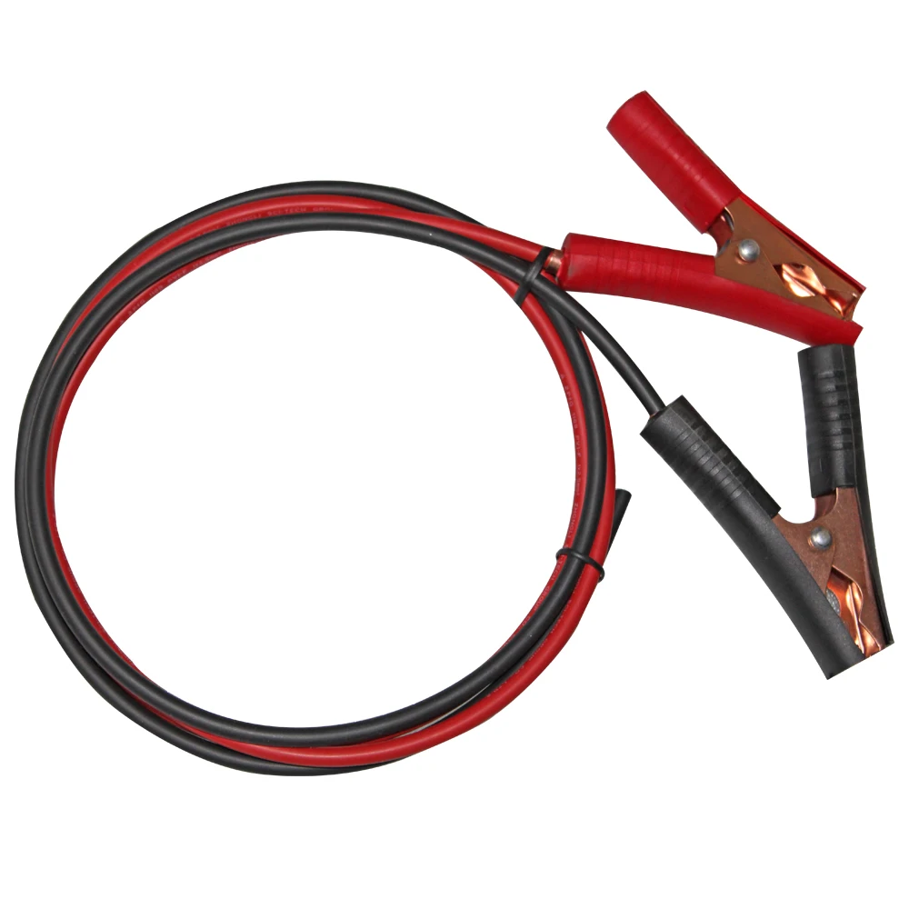 1 คู่ 2.5 มม.โซลาสายทองแดงลวดสีดำและสีแดงพร้อมคลิปจระเข้