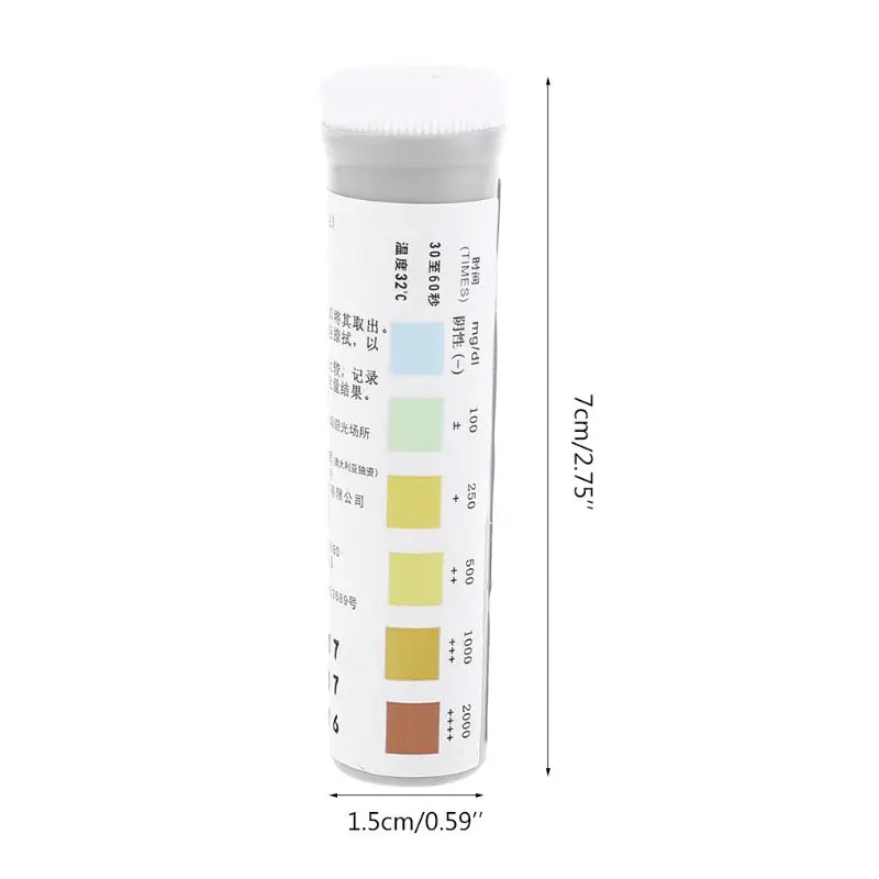 Bandelettes de Test des protéines urinaires, 20 pièces/bouteille, Test des infections des voies urinaires des reins