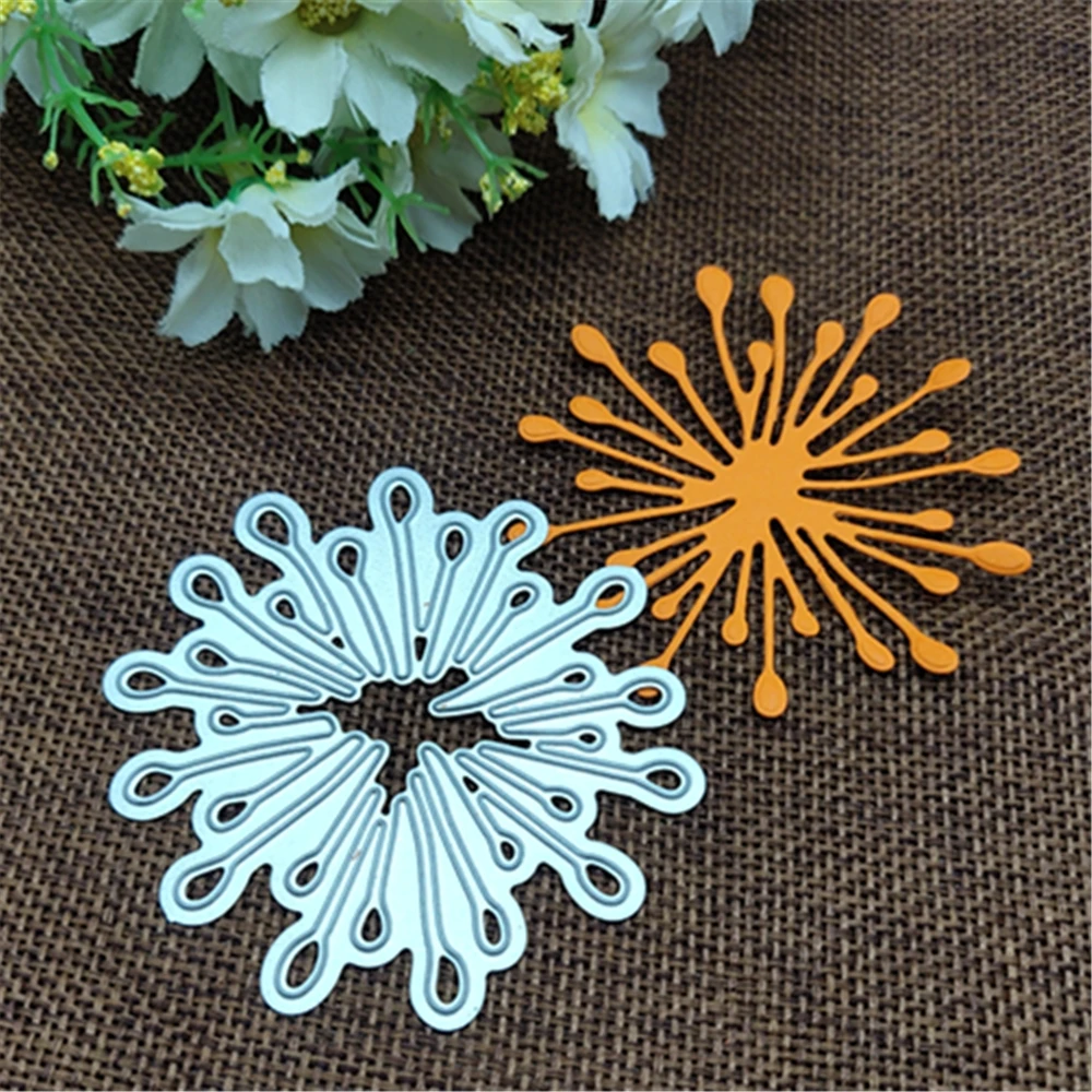 Dandelion Metal Cutting Dies Stencil Template For DIY Scrapbooking Embossing Paper Cards Album Making Decorative Craft Dies Cut