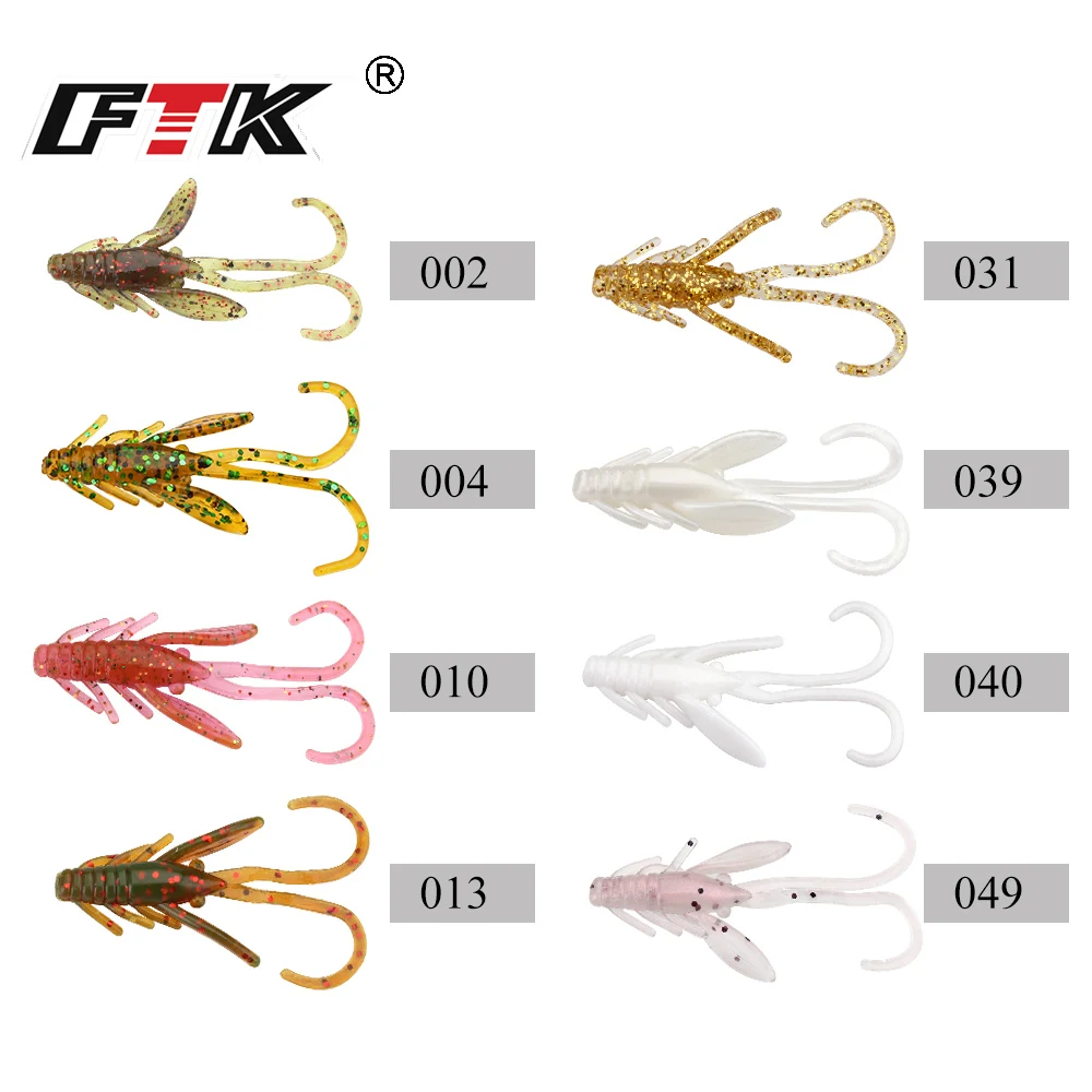 Soft silicone iscas de pesca, 4cm, 0.9g worm iscas, 1g jig cabeça, acessórios para carpa e poleiro, 20 unidades/pacote