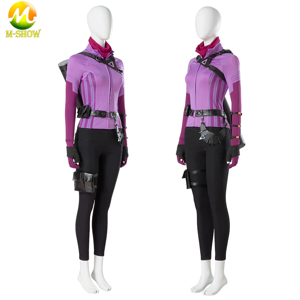 Superhero Female Hawkeye Kate Bishop Cosplay Costume Women Outfit for Halloween Party Show Custom Made