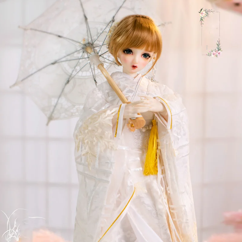 1/4 1/3 BJD Clothes Japanese Ancient Costume Kimono Hanfu Outfit for BJD/SD MSD Girl ID72 80cm Strong Uncle Doll Accessories 183