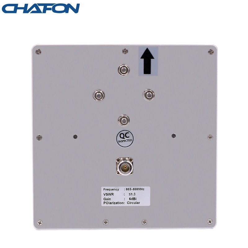 Chafon rfid reader antenna uhf low cost ip55 waterproof 5.5dbi circular with n-female connector for warehouse management