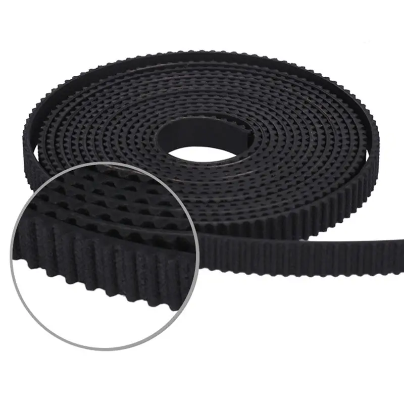 2/5M GT2 เข็มขัด Synchronous กว้าง 6mm 2 GT-6mm สำหรับ 3D ชิ้นส่วนเครื่องพิมพ์ repRap Mendel 2GT เข็มขัดรอกอุปกรณ์เสริม