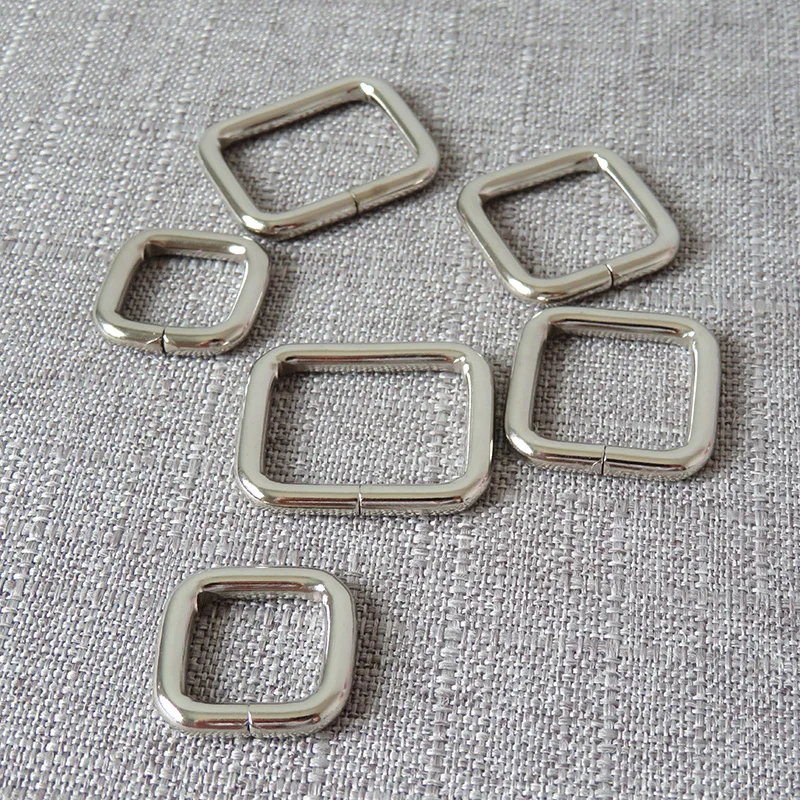 15mm 20mm 25mm Metal Hardware Belt Square Connect Buckle For Bag Handbag Straps Clasp Dog Leash Rope Garment DIY Accessory