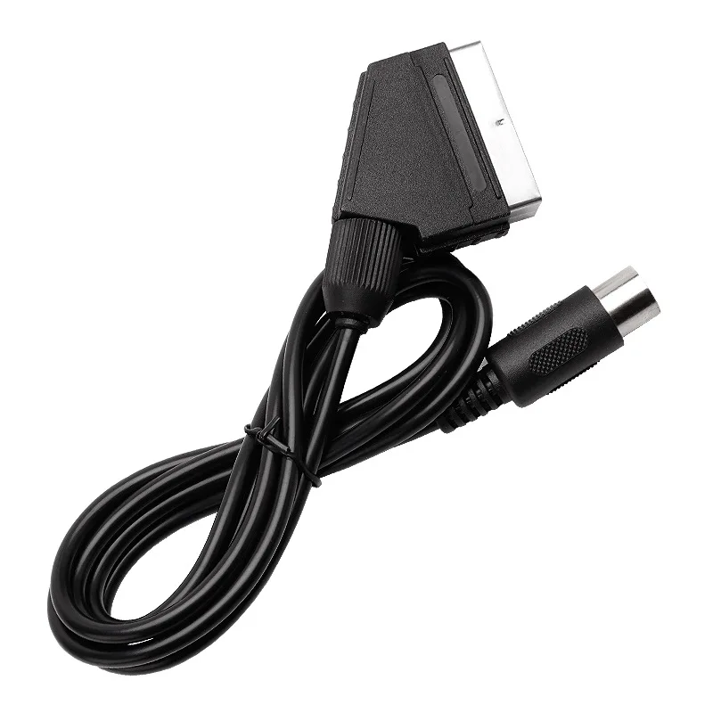 1.8M zamiennik v-pin kabel Scart dla Sega Megadrive 1 Genesis 1 Master System 1 RGB AV kabel Scart